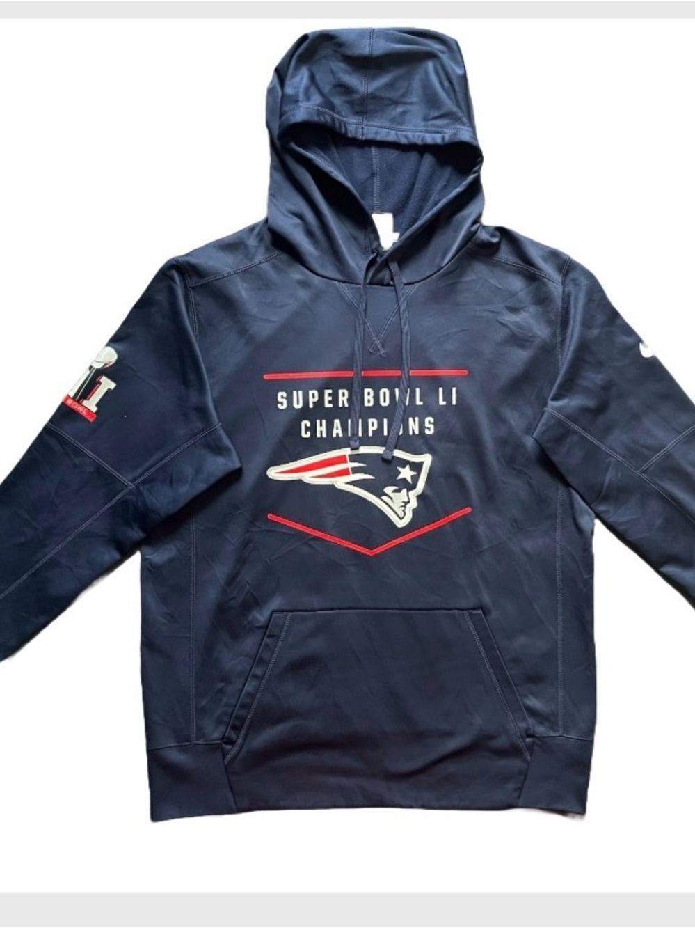 Nike Navy New England Patriots Super Bowl LII Champions Hoodie